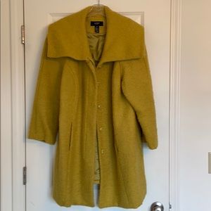 Vintage look yellow coat Size 14W